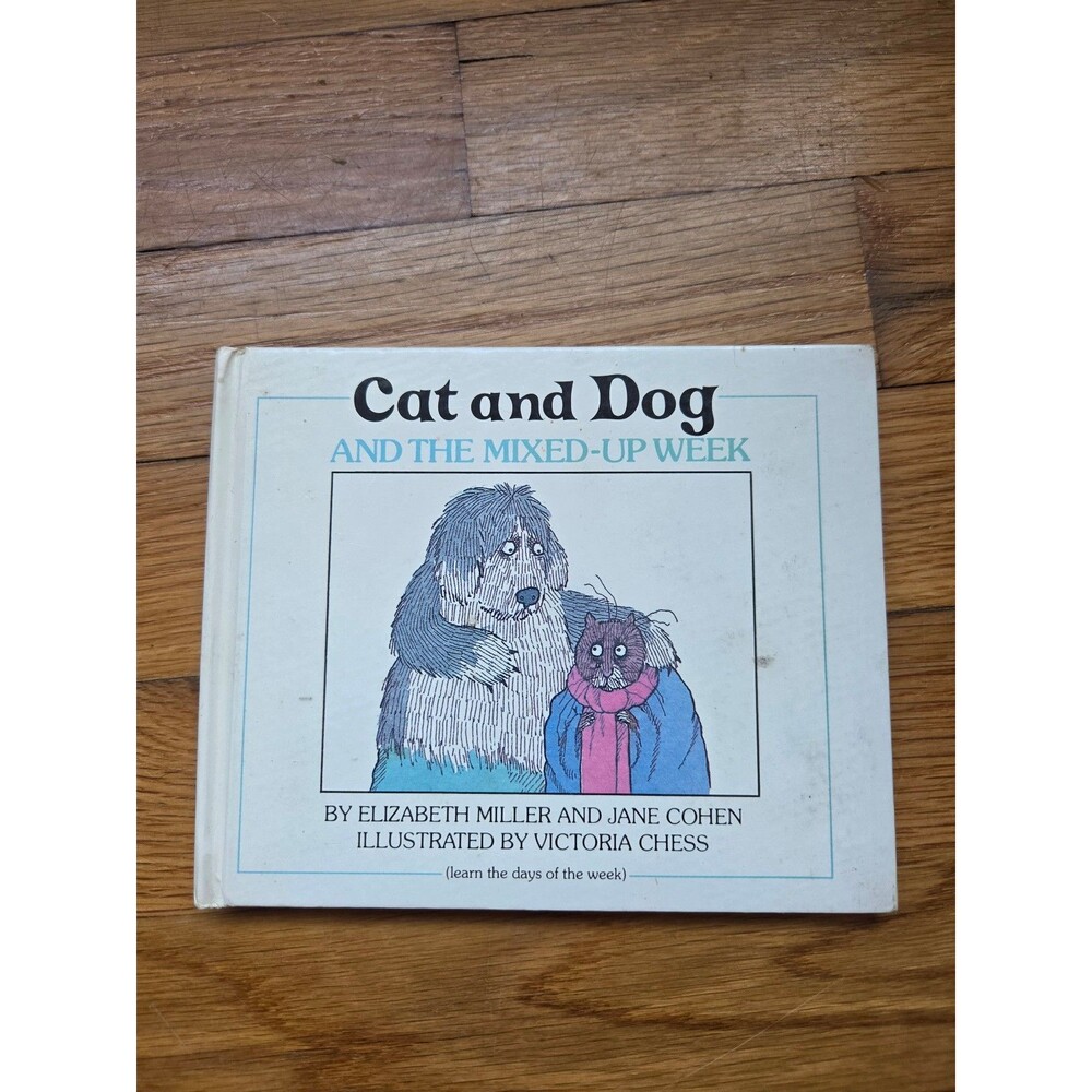 Cat and Dog and the Mixed-Up Week Children's Book vintage 1980